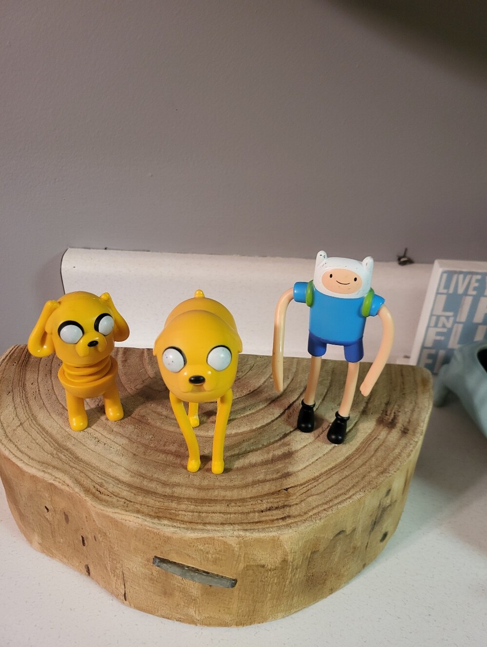 Adventure Time Finn & Jake Figures - Yellow Jake, Blue Finn